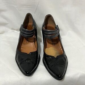 Bama Made in France Leather Mary Jane Shoes